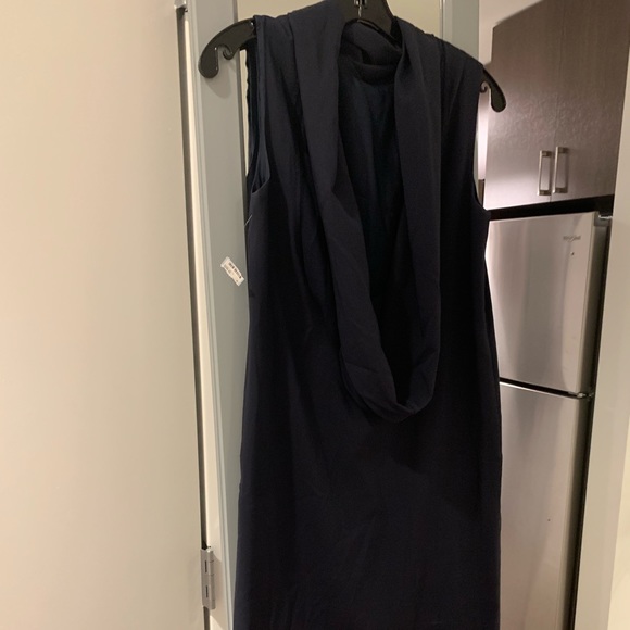 Morgane Le Fay New York navy scoop back dress - Picture 4 of 6